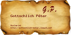 Gottschlich Péter névjegykártya